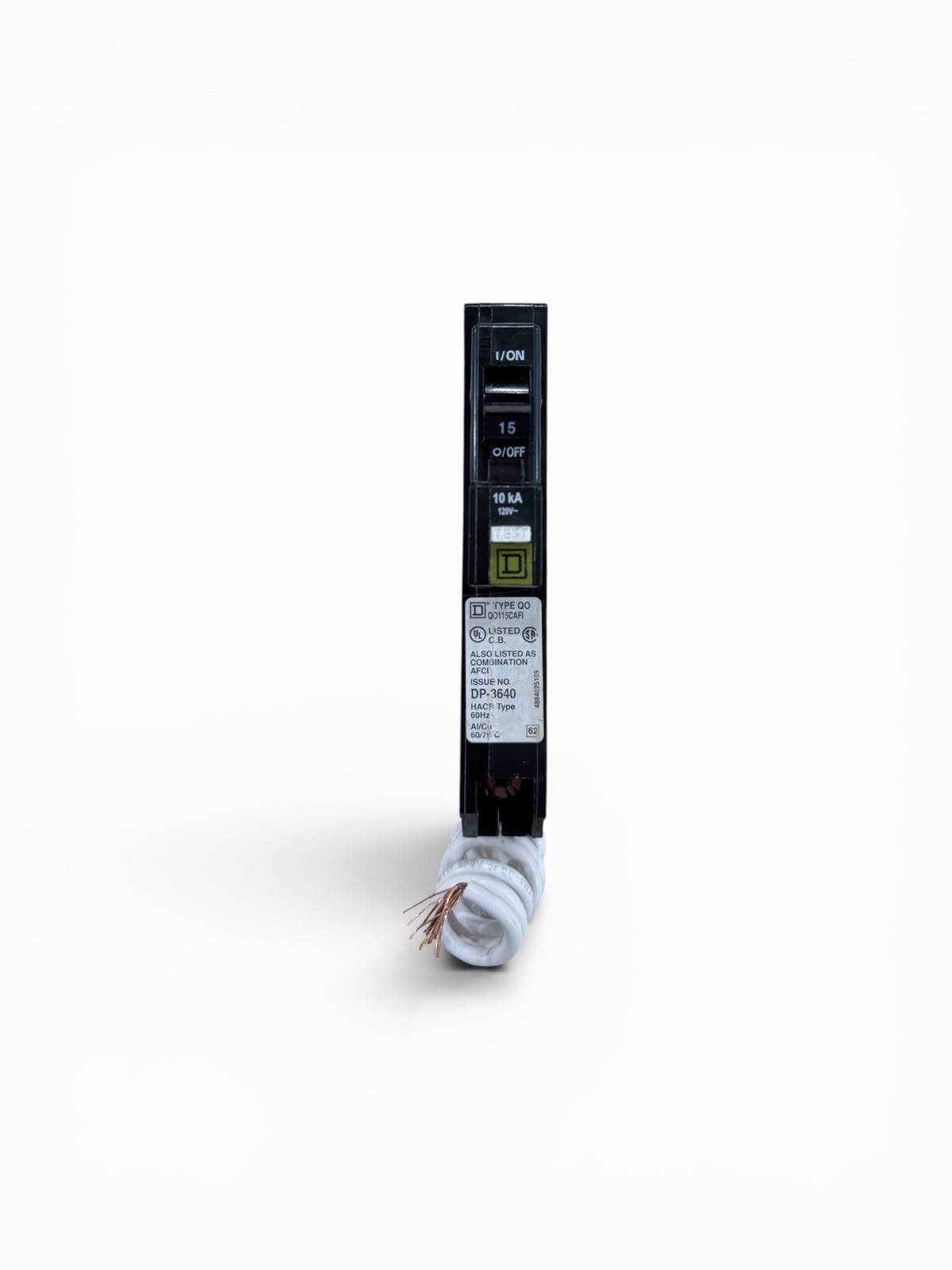 Square D QO115CAFI 1P Circuit Breaker 15A 120V