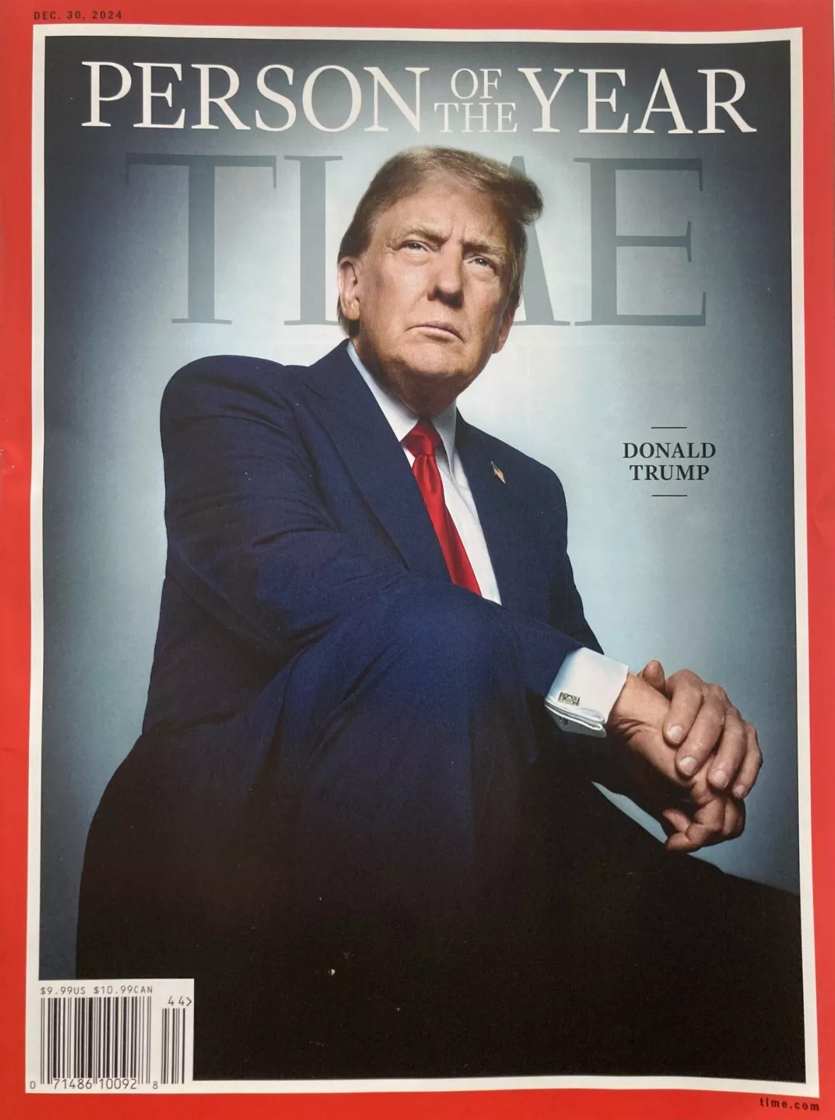 TIME MAGAZINE 2024 | DONALD TRUMP | PERSON OF THE YEAR 2024