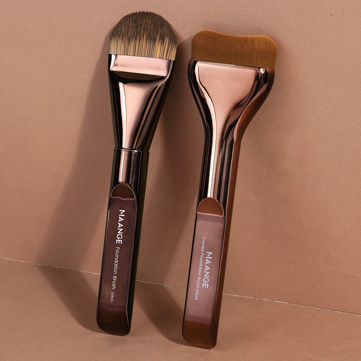 2pcs Foundation Makeup Brushes Set Ultra Thin Top Mask Brush For Liquid C