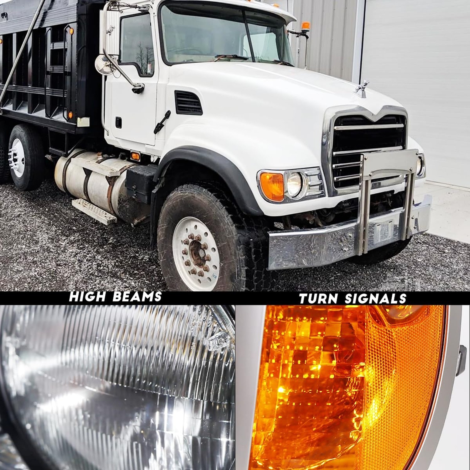 Headlights Assembly fit for Mack CV Replacement Right Passenger Side Headlamp...