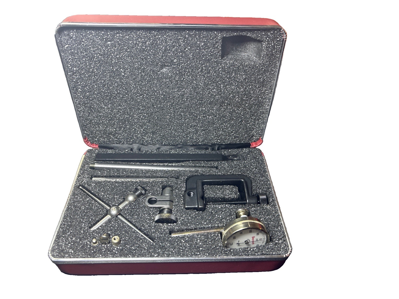 Starrett 196A1Z Universal Back Plunger Dial Indicator .200" Range, 0-100 Dial