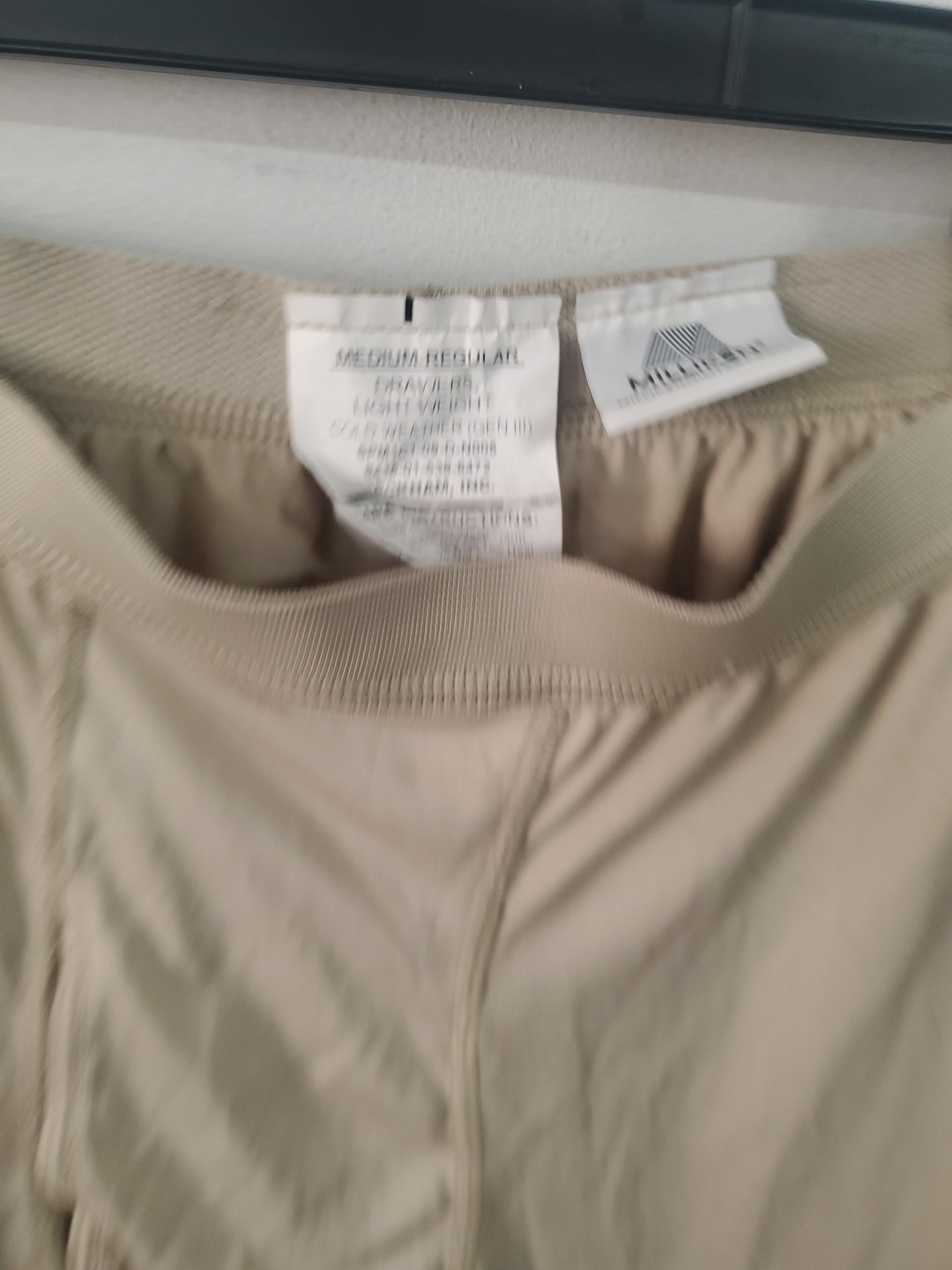 Special Medium Regular level 1 Silk Thermal Tan Pants & Top Set Sand Tan