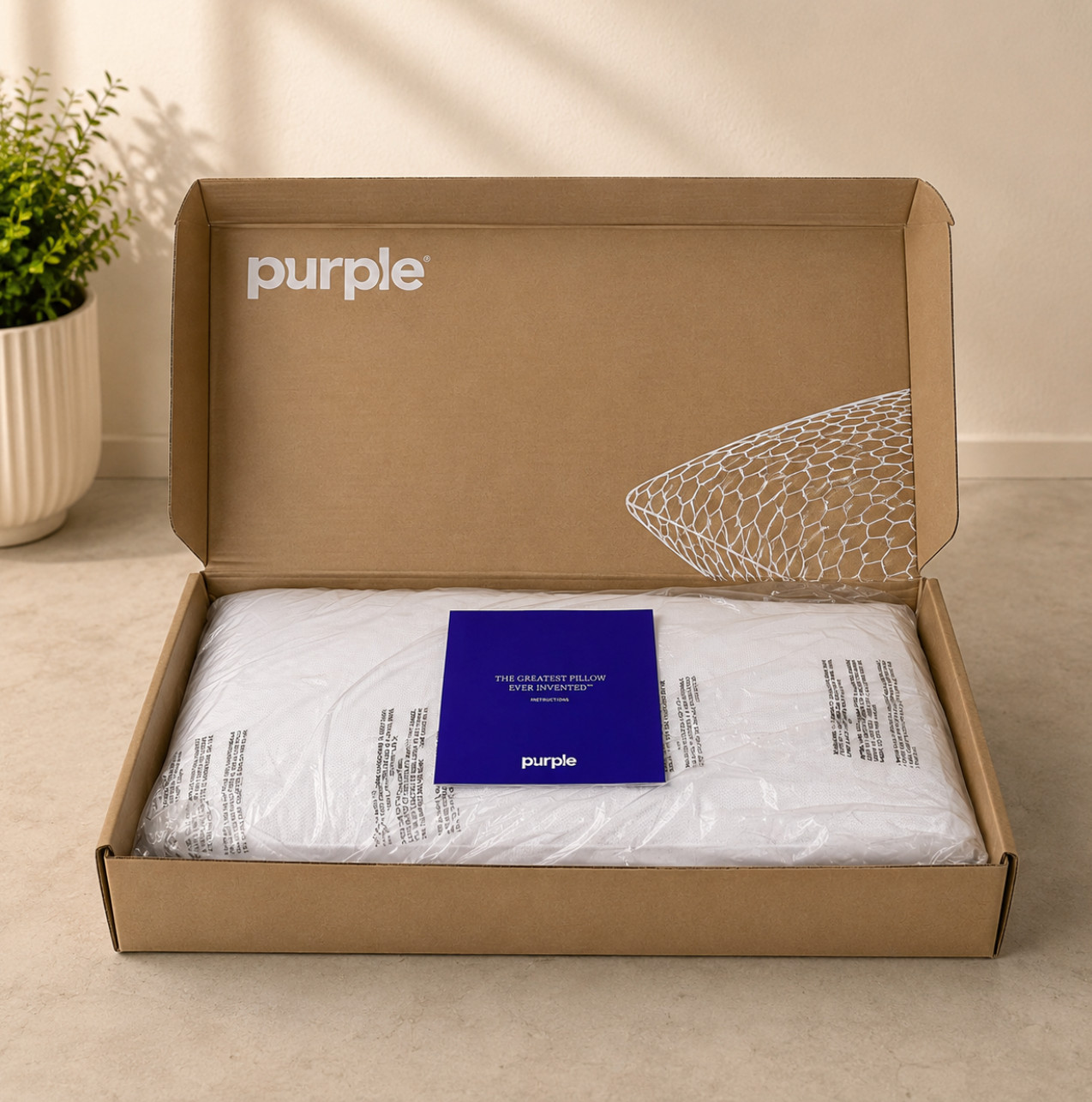 Purple Harmony Pillow - Low Loft, King Size  5'5 GelFlex Cooling - Retail $269