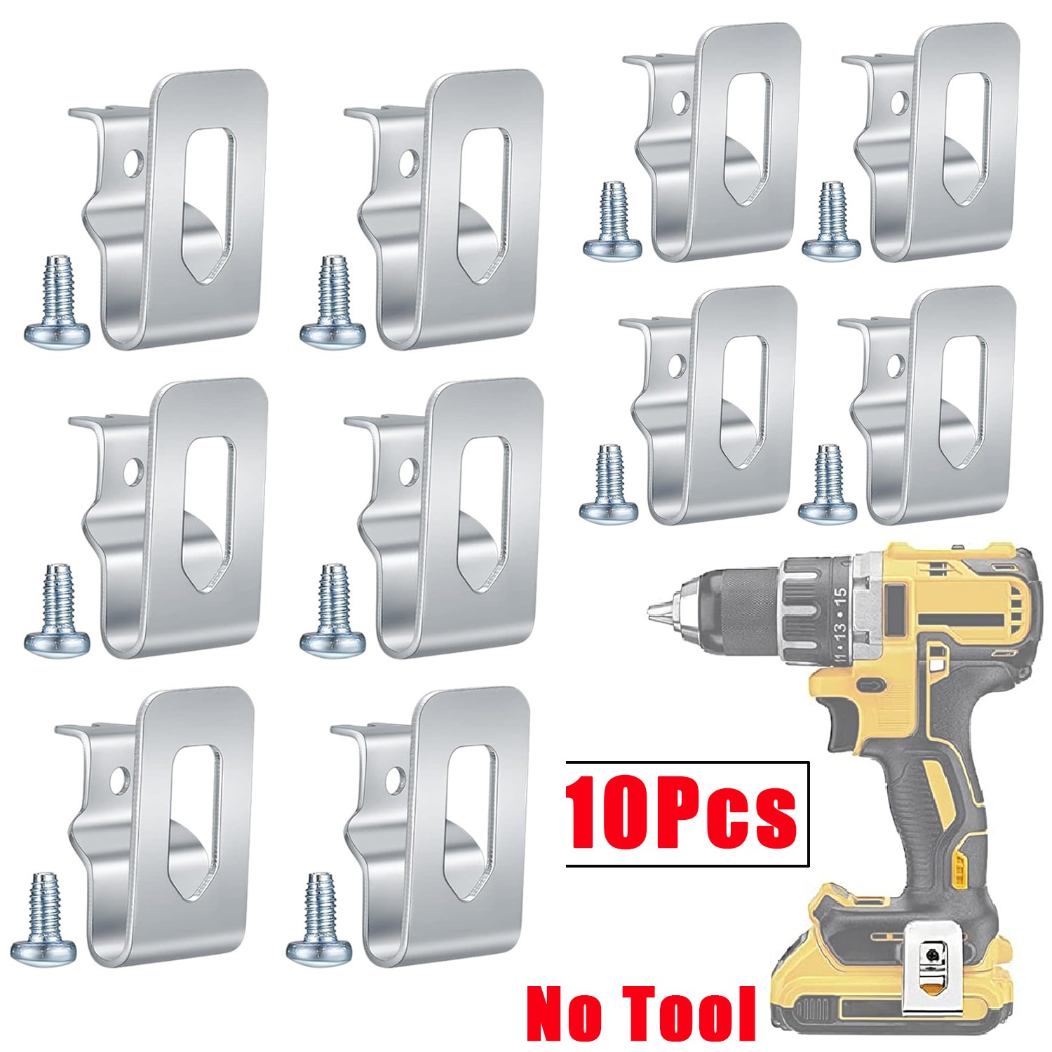 10pcs Belt Hook Clip For Dewalt 20V Drill Tool Impact Driver Flashlight US