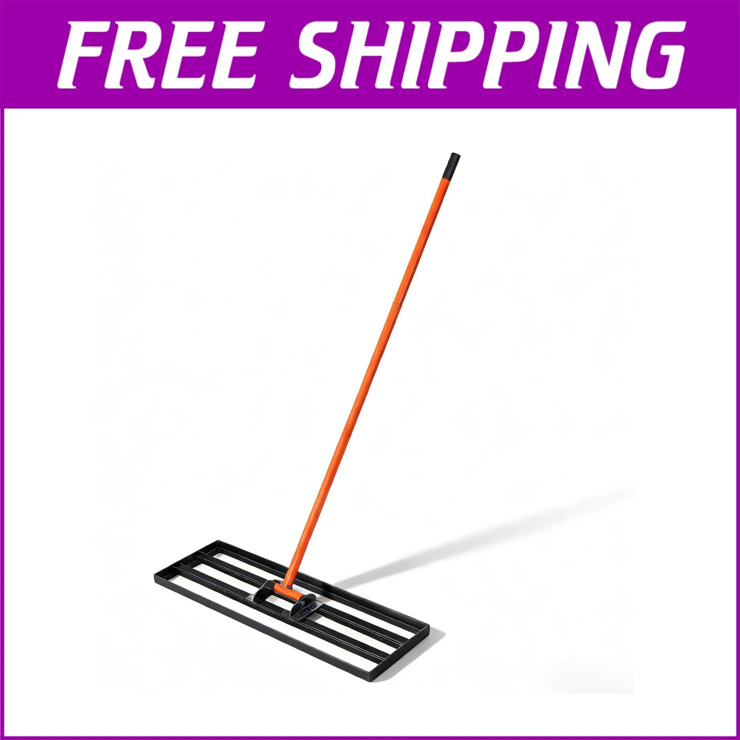 💎Garvee Lawn Leveling Rake 30" x 10" Yard Level Lawn Tool w/ 6' Extended Handle