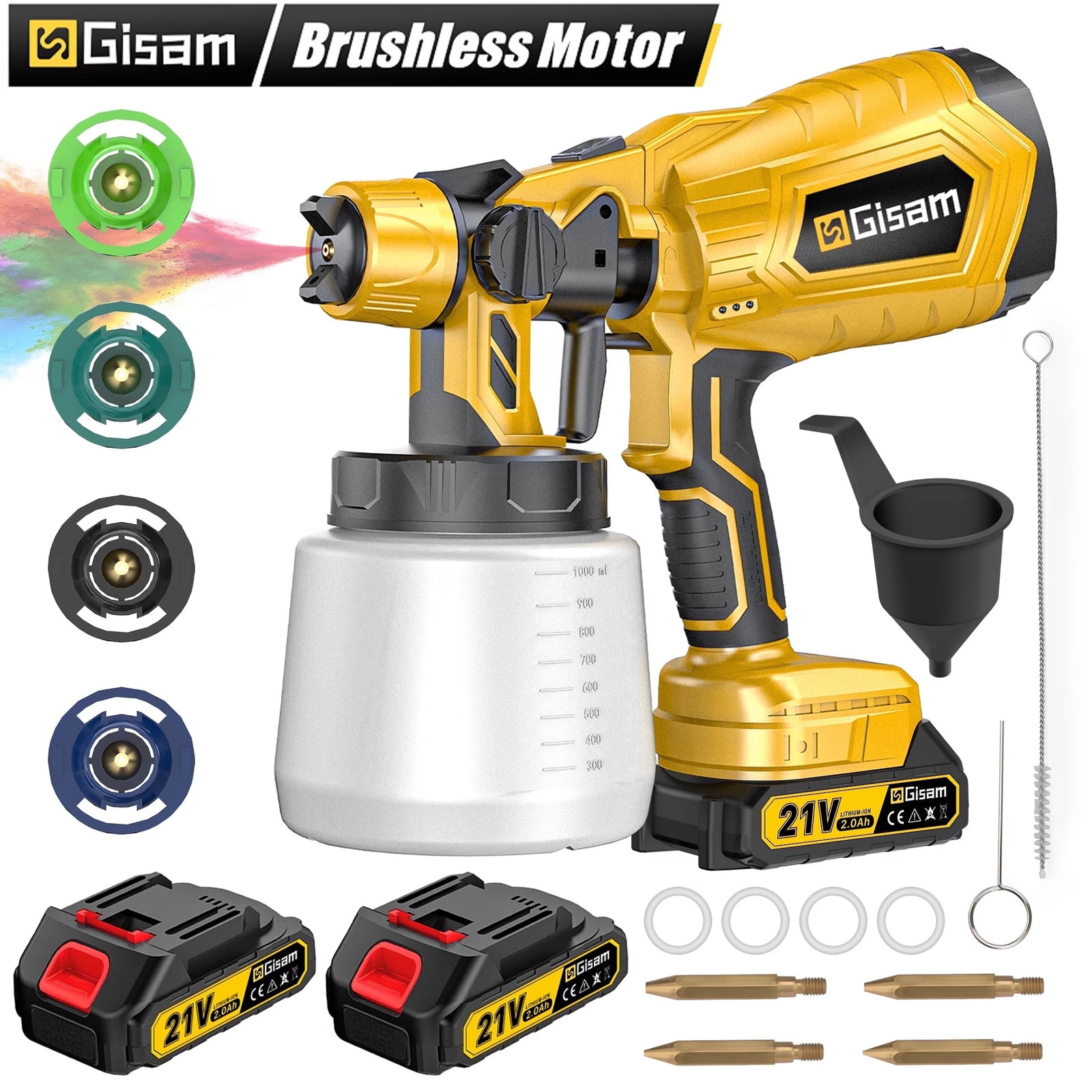 Pistola De Pintura Para Pintar Casas Autos Carros Maquina Pulverizador Electrica