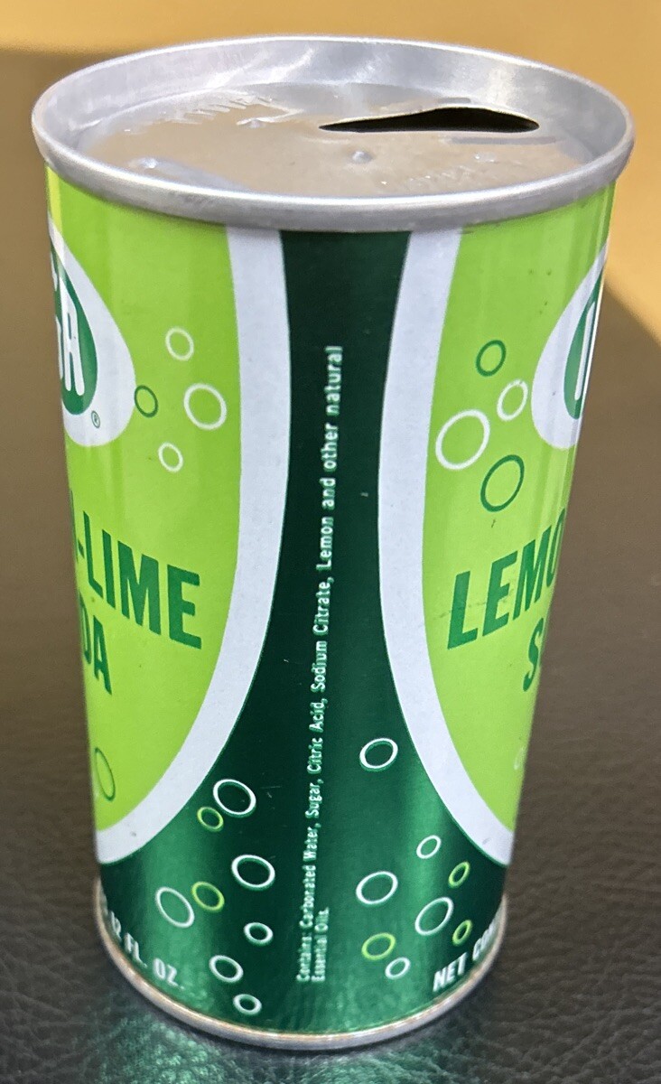 Vintage IGA LEMON-LIME 12 Oz. Steel Pull Tab Empty Soda Can