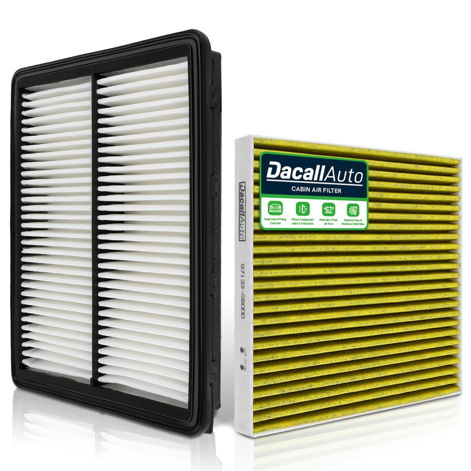 Engine & Cabin Air Filter Combo Set for Hyundai Palisade 2020 2021 2022 2023 ...