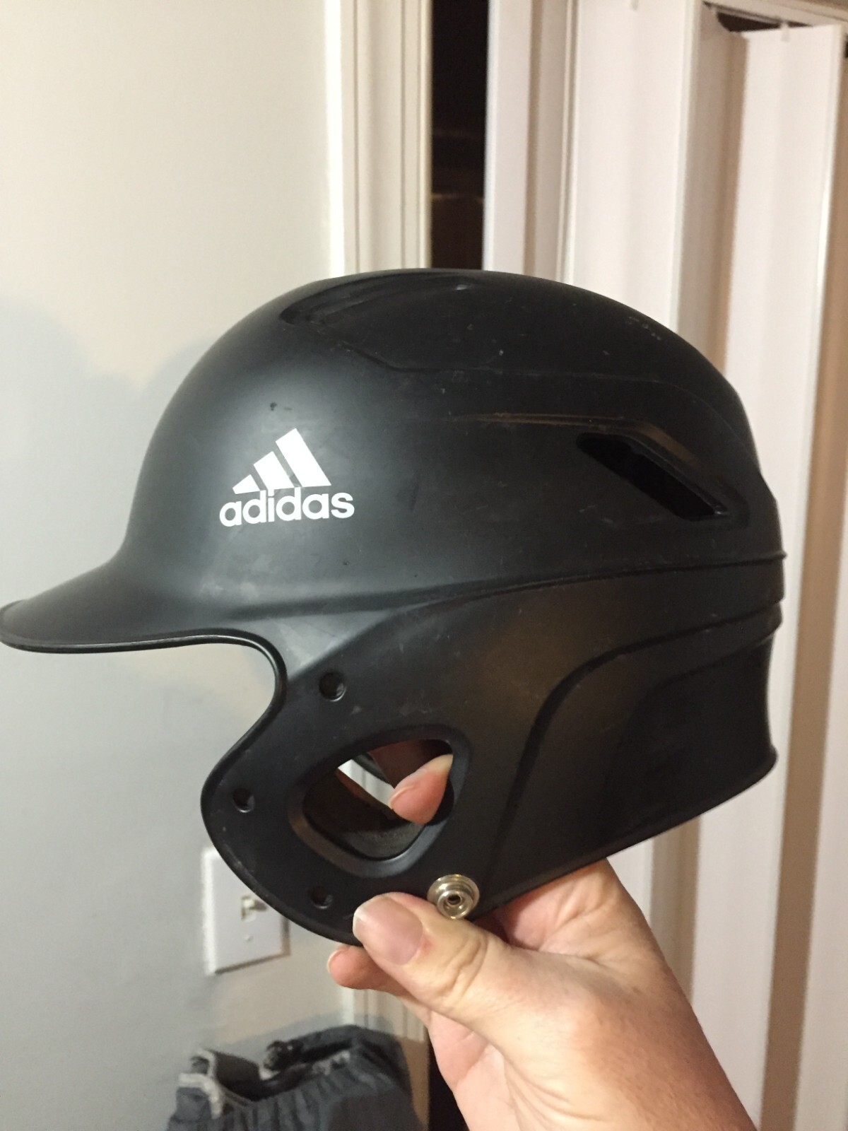 Adidas Youth Baseball Batting Helmet Black Size 6 - 6 1/2