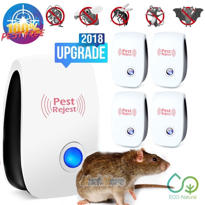 Ultrasonic Pest Repeller Control Reject Mosquito Rodent Insect Bed Bug Plug In