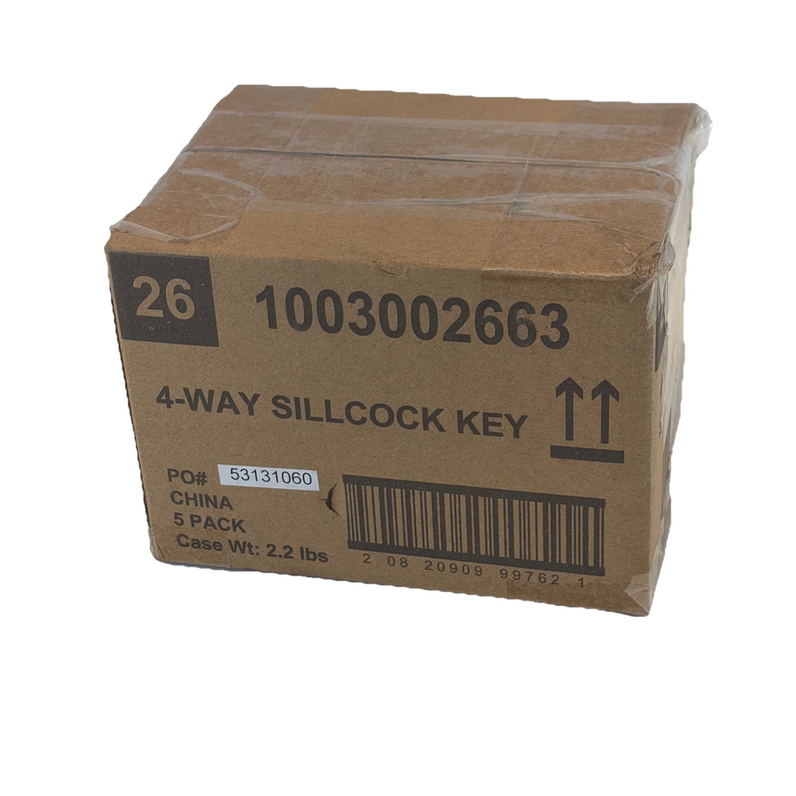 Five Husky Sillcock Keys 4Way Multiple Sizes New In Packages 5 Pack Case