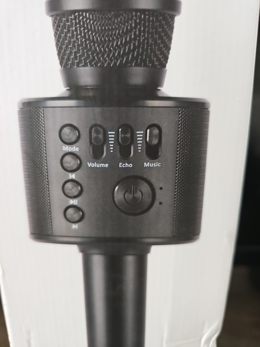Core Innovations KRMC101BL Wireless Bluetooth Karaoke Microphone Color Black