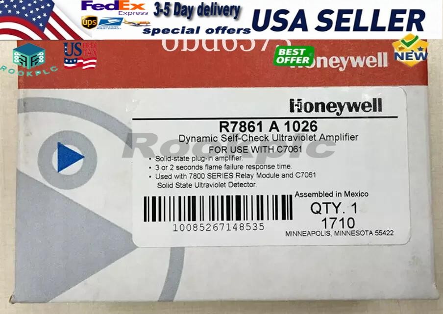 1 year warranty express NEW Honeywell R7861A1026 UV flame amplifier R7861 A 1026