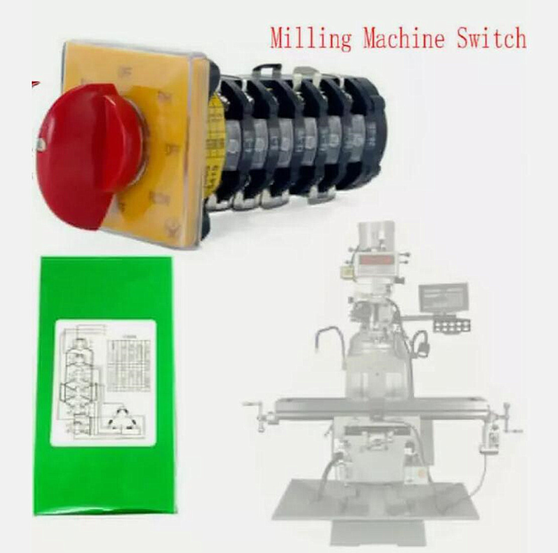 Bridgeport Milling Machine Import Forward Reverse Speed 6 Part Switch CNC Mill