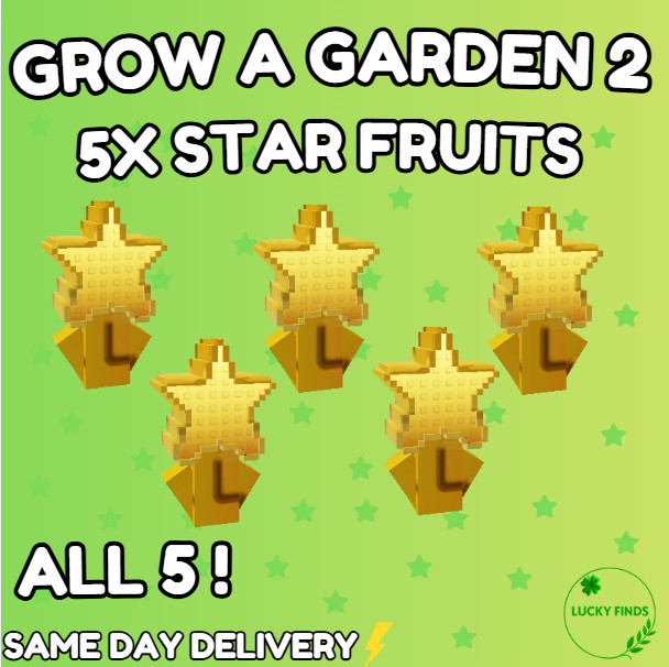 🔥Grow a Garden 2 Roblox✨5X NEW Star Fruit | Fast & Easy