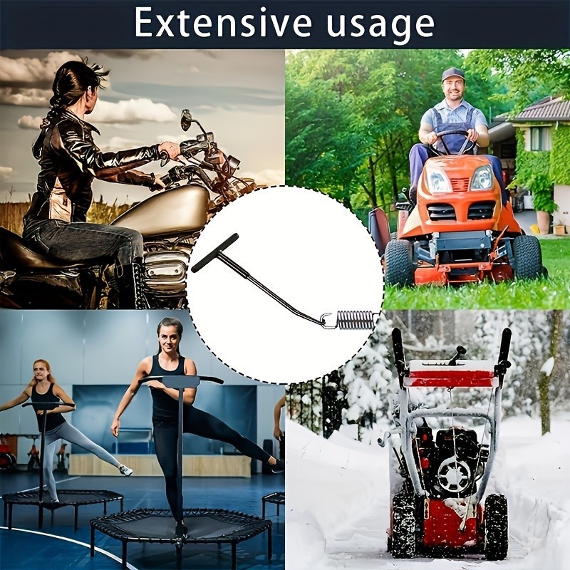 T-Shaped Exhaust Spring Puller with Rubber Grip - Essential Tool for Motorcycles