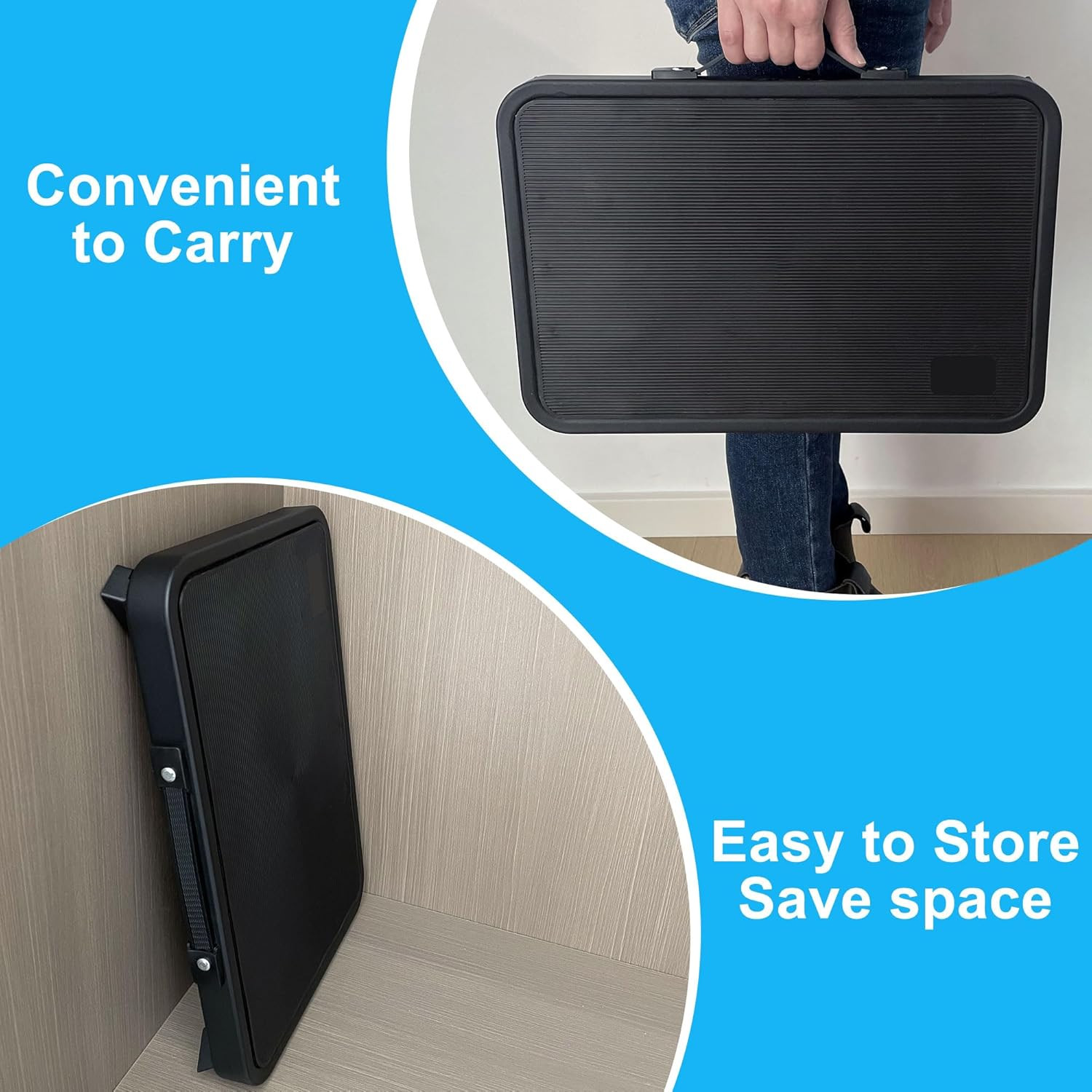 Adjustable Folding Step Stool for Adults Seniors Non-Slip Portable Ladder 350lbs