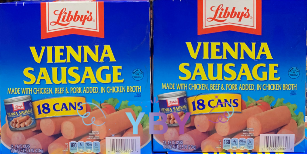 2 Packs Libby's Vienna Sausage 18 cans 82.8 oz Each Pack, Total 36 cans