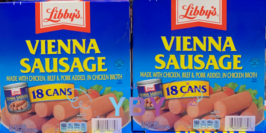 2 Packs Libby's Vienna Sausage 18 cans 82.8 oz Each Pack, Total 36 cans