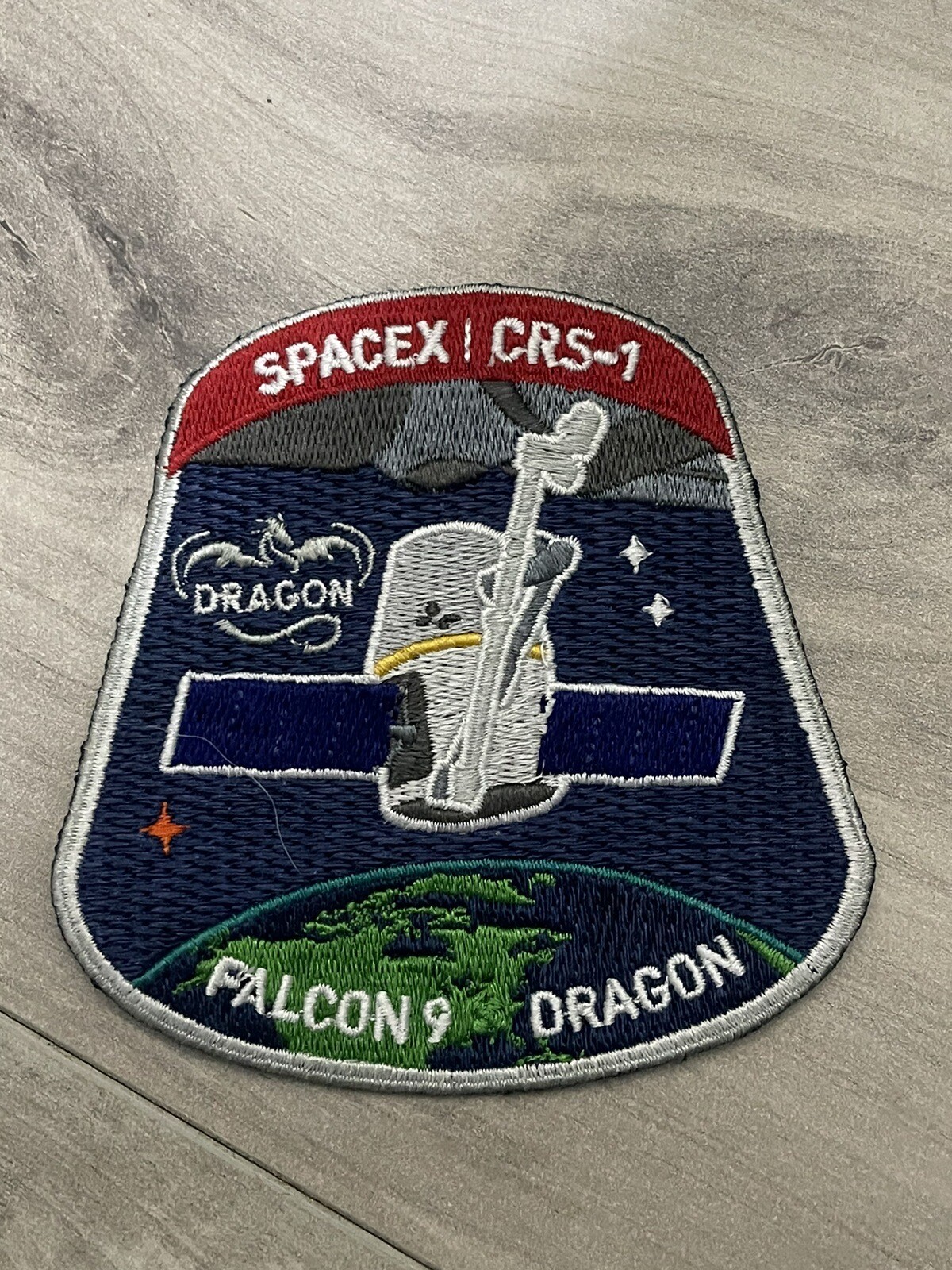 Genuine CRS-1 SPACE X Mission FALCON 9 DRAGON PATCH