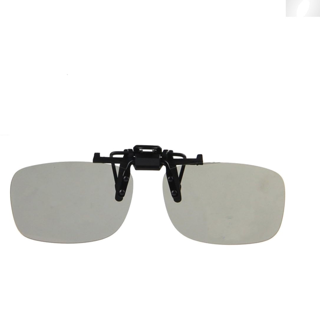Optimized 3D Viewing with Clip-On Circular Polarized Glasses - Perfect for RealD