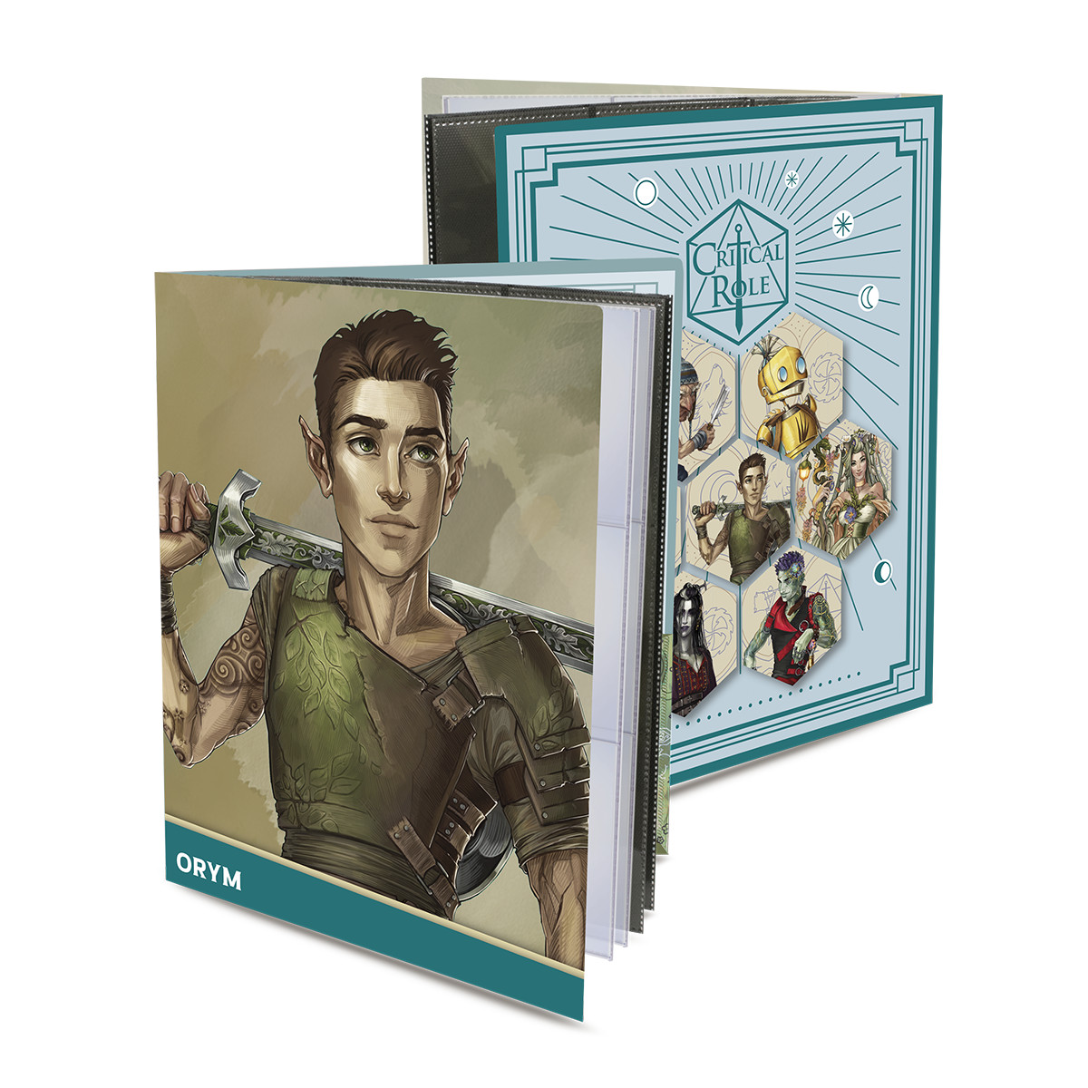 Critical Role Bells Hells Orym of the Air Ashari RPG Folio with Stickers