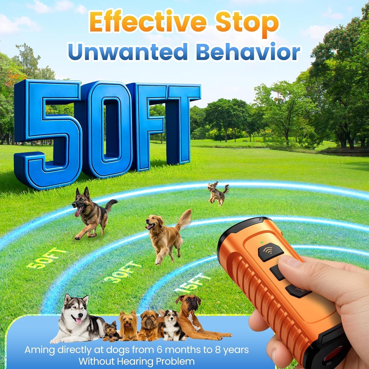 Compact Dog Training Tool - Flashlight Included