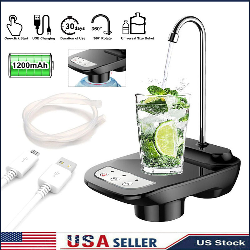 New Water Bottle Switch Pump Electric Automatic Universal Dispenser 5 Gallon USB