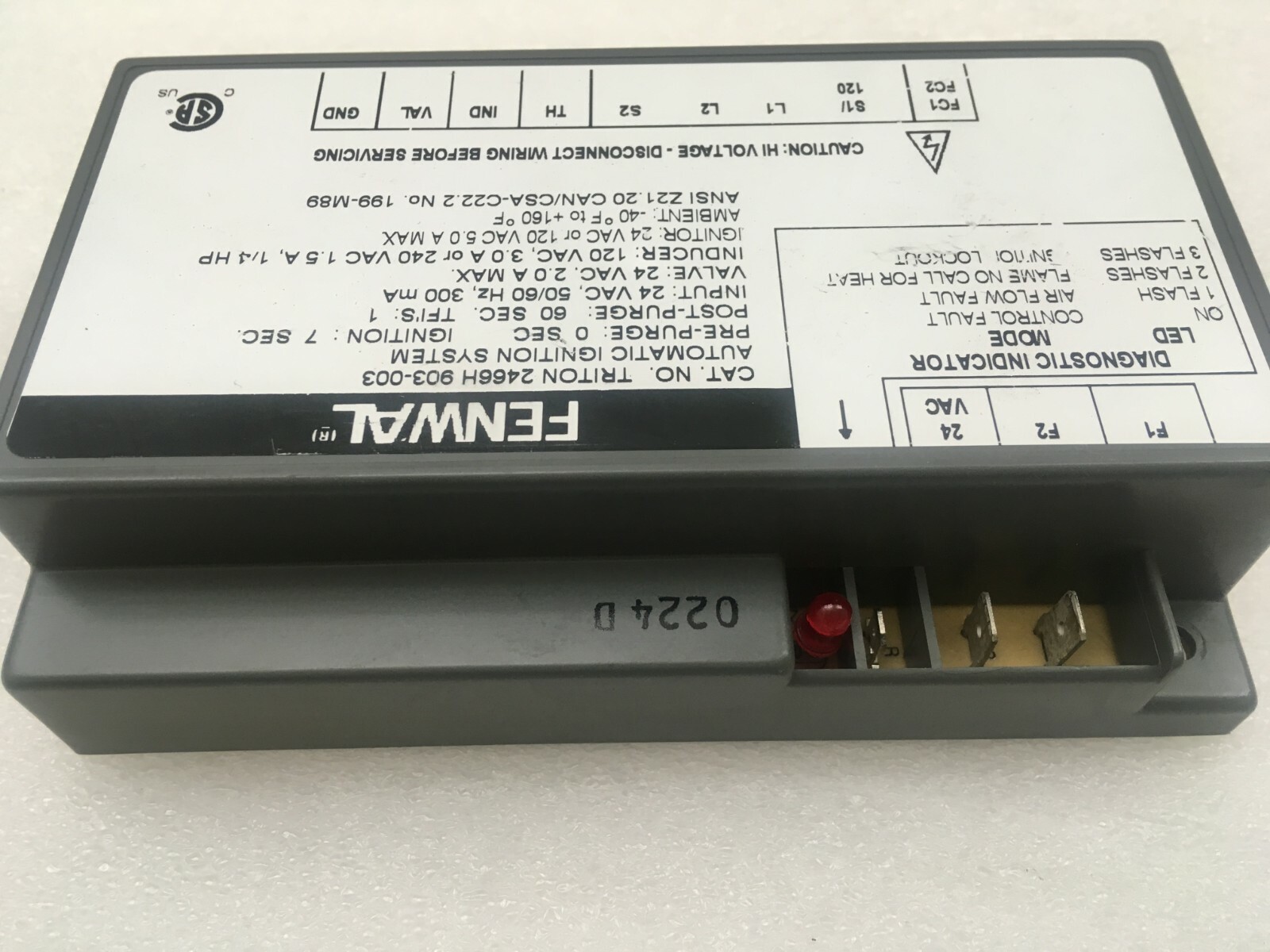 Fenwall Ignition Controller Module 2466H 903-003 used FREE shipping #P378