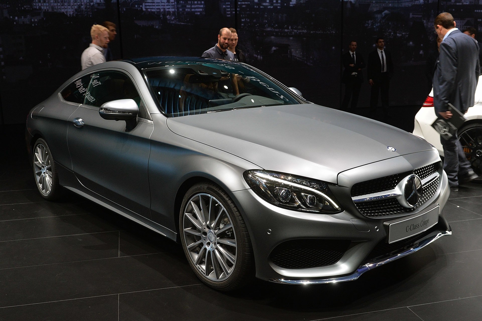 Cars 2016 mercedes benz c class Desk Mat Stitched