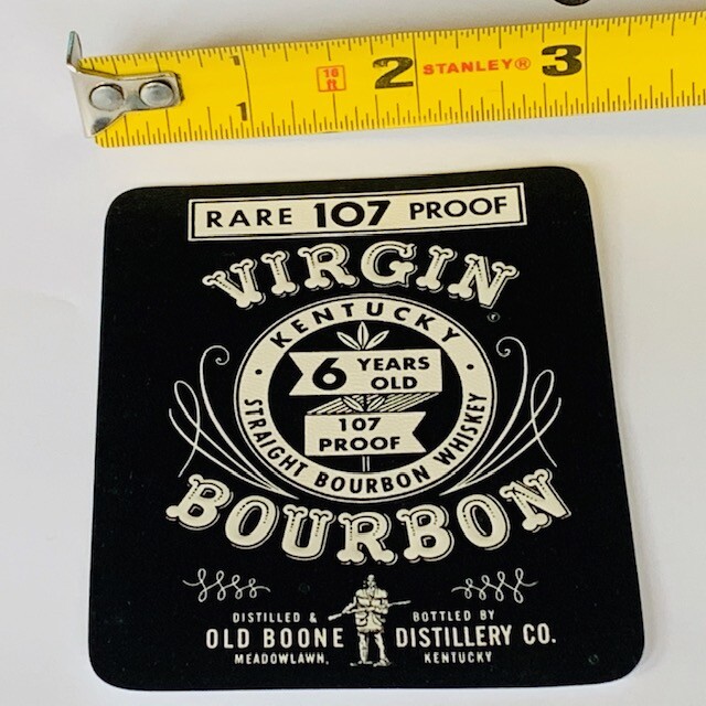 Whiskey label paper ephemera advertising vtg Meadowlawn KY Kentucky Virgin 101 Z