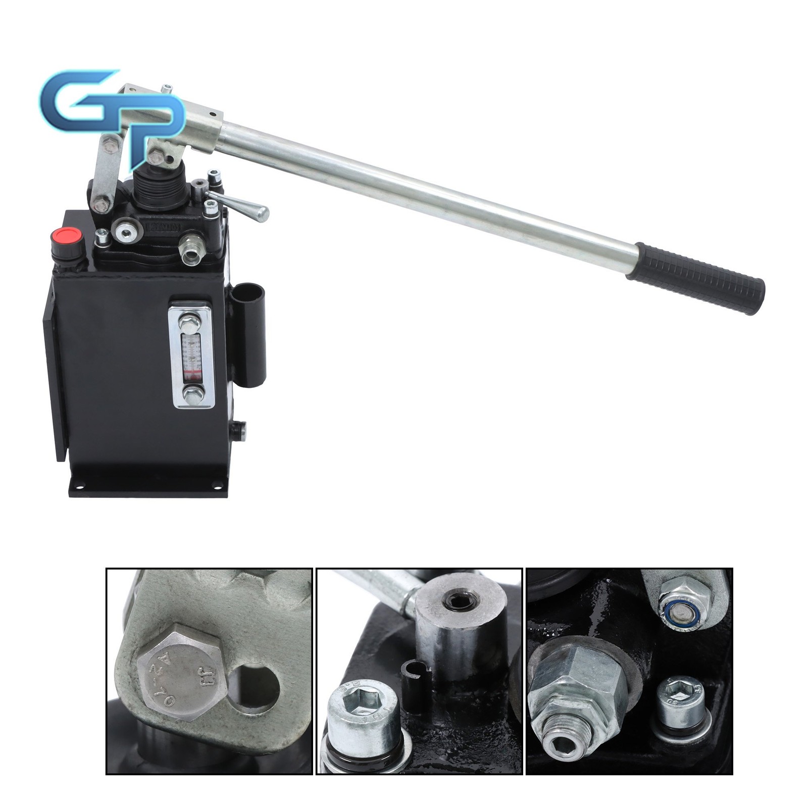 Double Acting 2.7 CID Hand Pump Hydraulic With Valve 0.75 Gal