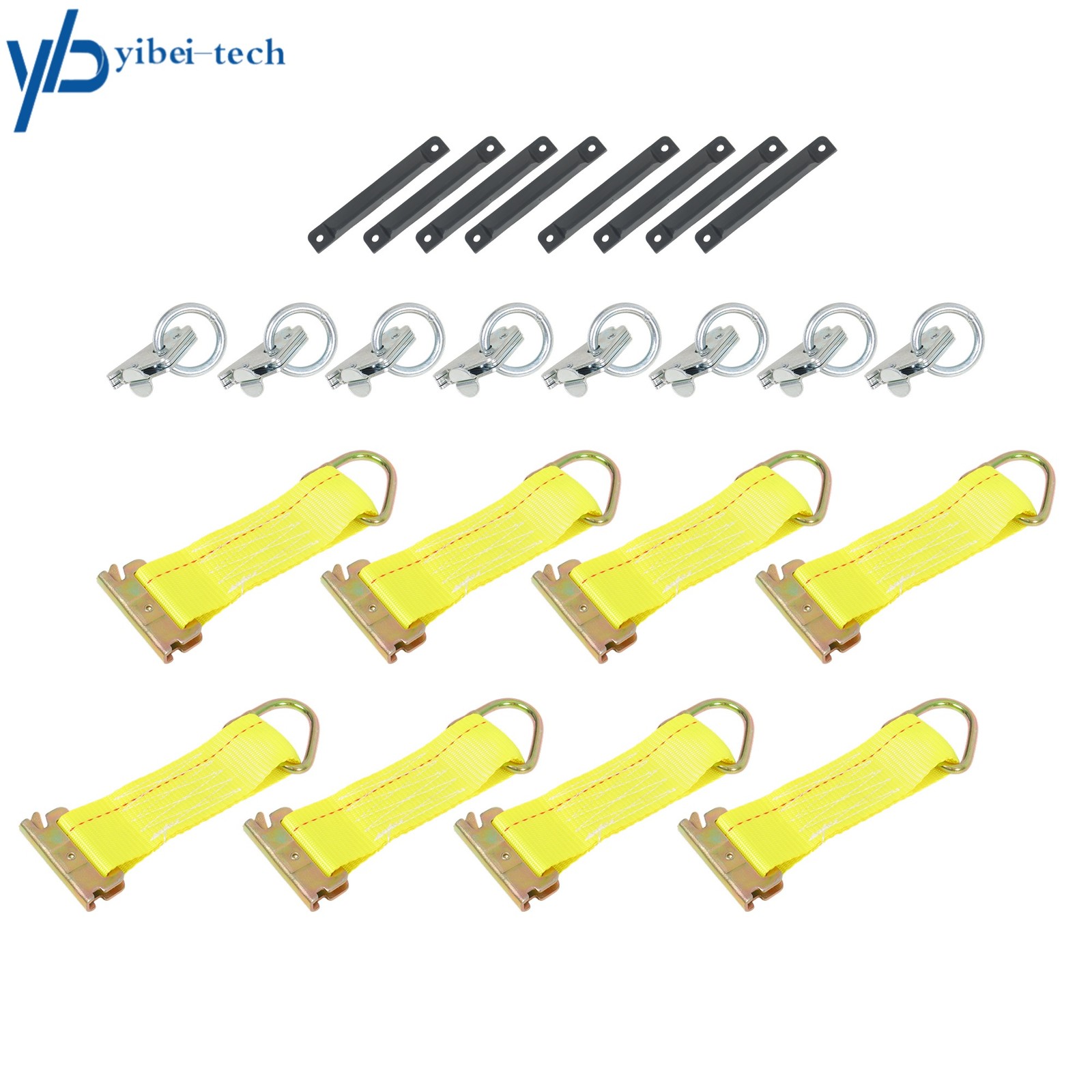 30 Pack 8' E Track Tie Down Rail Kit Horizontal Galvanized Durable For Trucks