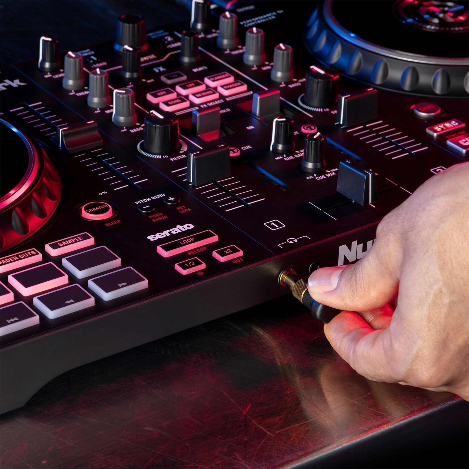 Numark Mixtrack Pro FX Effects 2-Deck Serato DJ Controller, 15" PA Speakers Pack