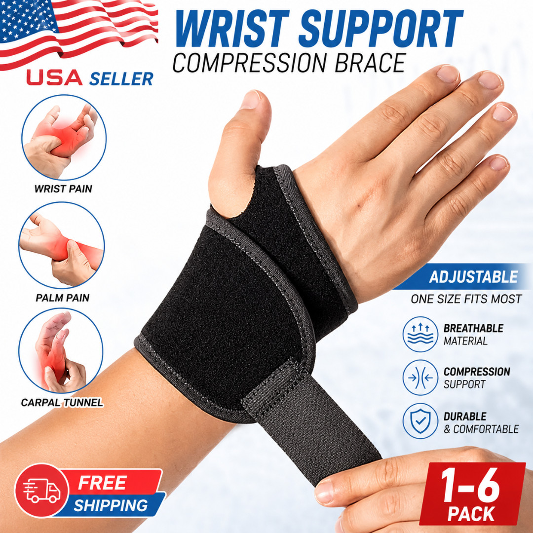 Wrist Hand Brace Support Carpal Tunnel Sprain Arthritis Gym Splint Left / Right