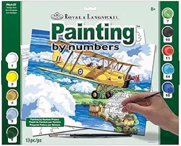 Nostalgic Plane Paint by Number- Royal & Langnickel