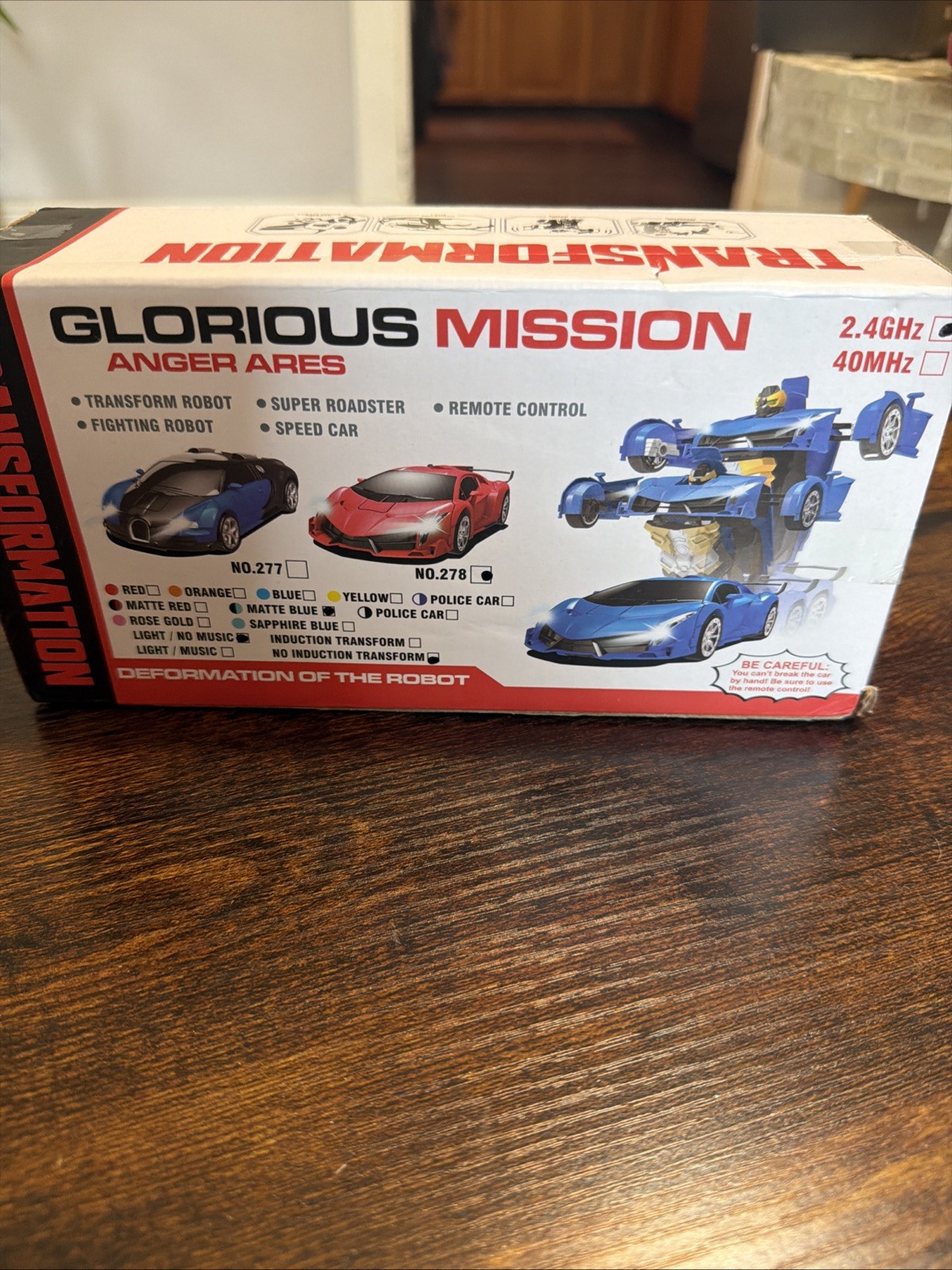RC Robot/Car CHANGEABLE FORCE ARES" RC deformable Robot into Car Super Gift!!