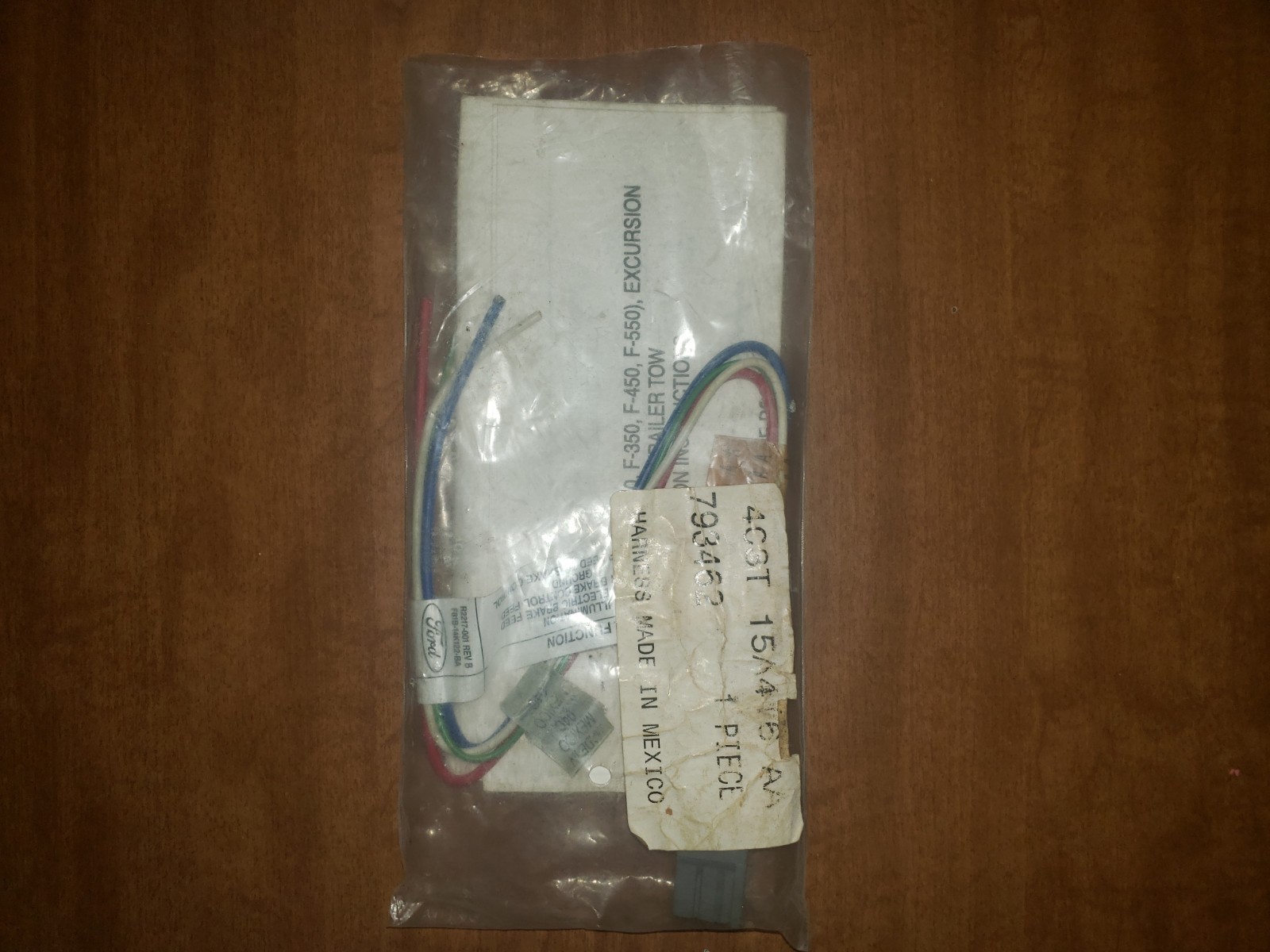 1998 - 2004 OEM Ford Trailer Brake Controller Wiring Wire Harness 4C3T-14A348-AA