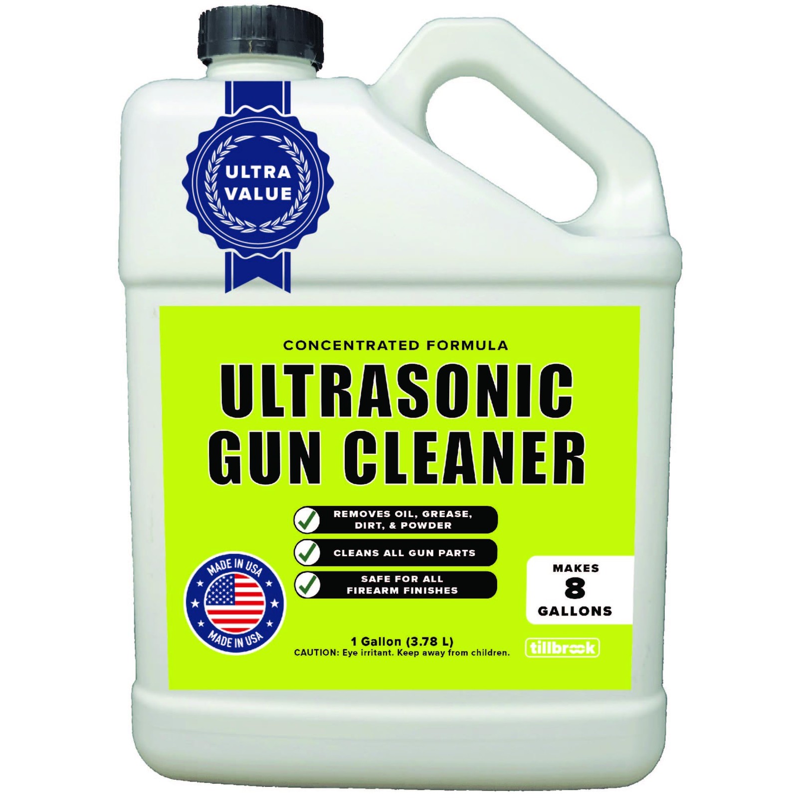 Ultrasonic Gun Cleaner 128 oz Concentrated Solution Makes 8 Gallons Safe fo