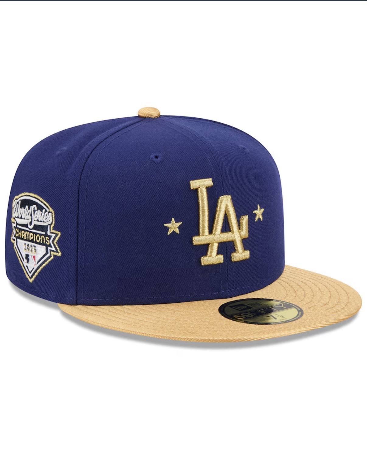 Los Angeles Dodgers New Era 2026 Gold Collection 59FIFTY Fitted Hat - Royal7 3/8