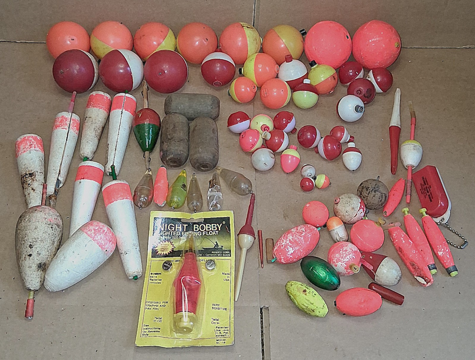 Bobbers, Floats Fishing Freshwater, Lifetime Supply, Many Sizes, Free Shipping