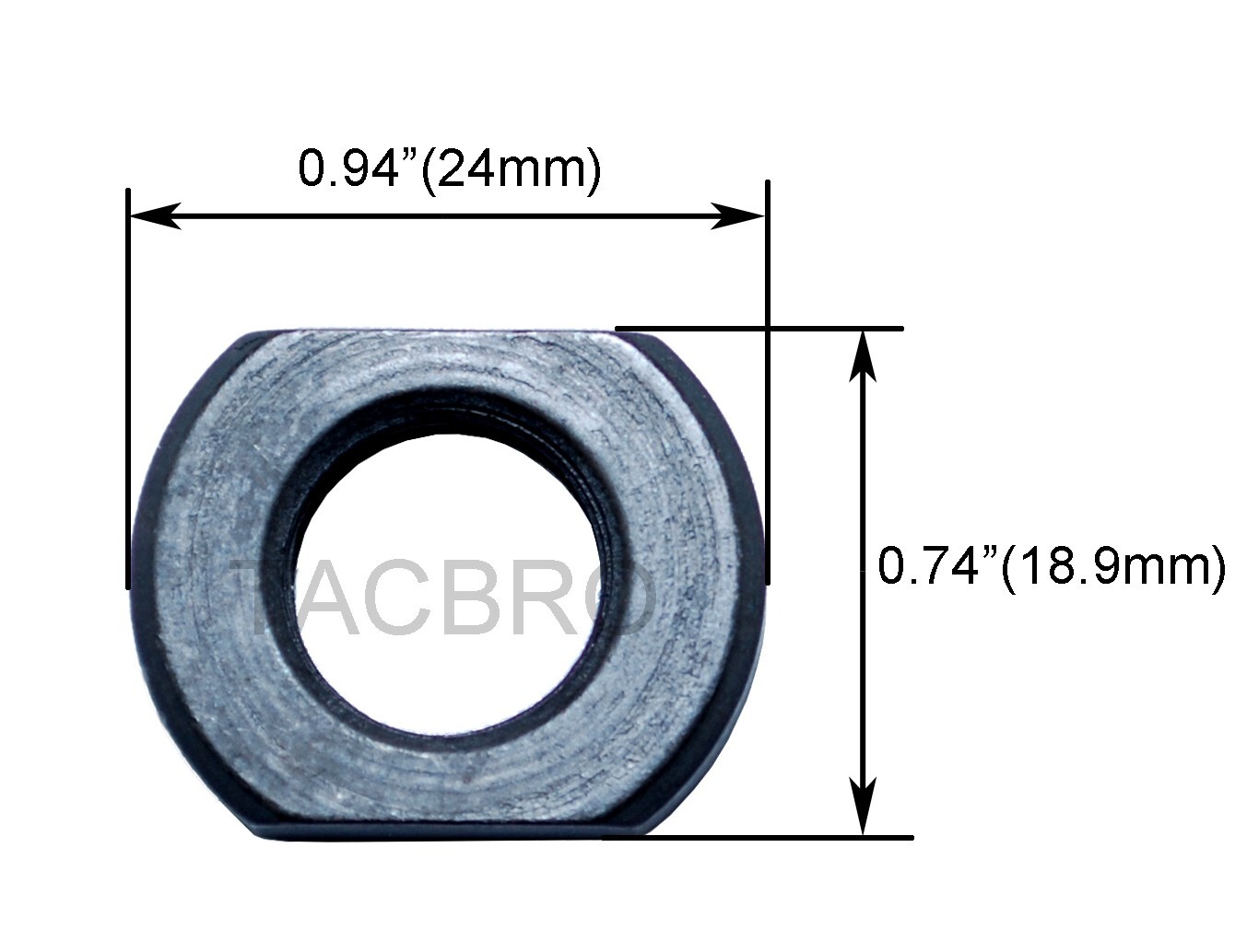 10 pcs 1/2x28 Crush Washer Type Adjustable Jam Nut for Muzzle Brake 223