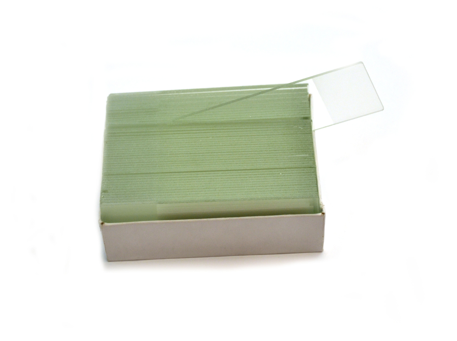 Glass Microscope Slides, 50 Pack - Precleaned - Frosted End - Eisco Labs