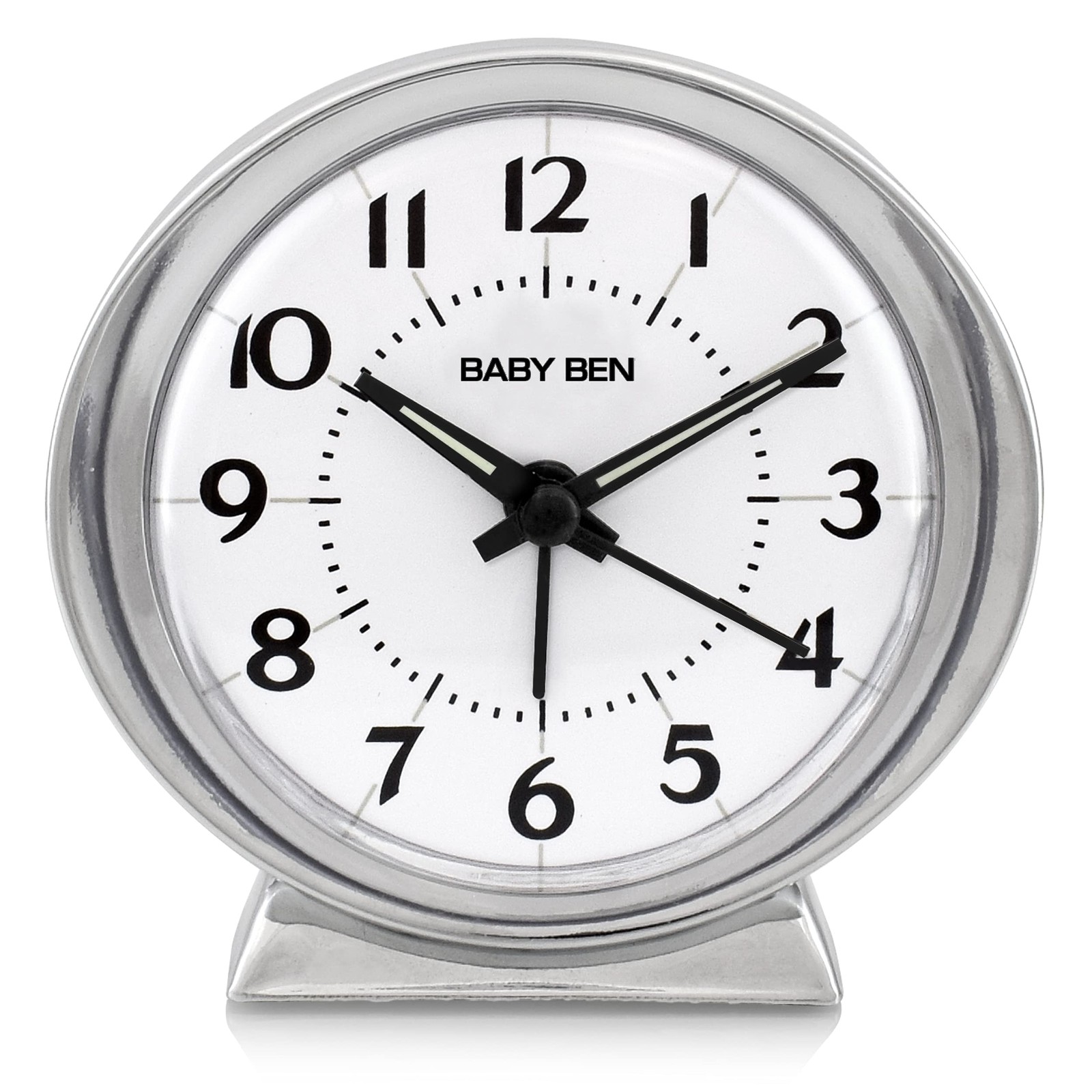 Westclox Classic Baby Ben Alarm Clock - Authentic 1964 Design, Small, Plain