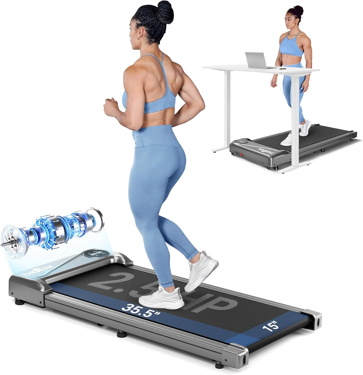 Caminadora Eléctrica Para Casa Oficina Treadmill Portatil Debajo Del Escritorio