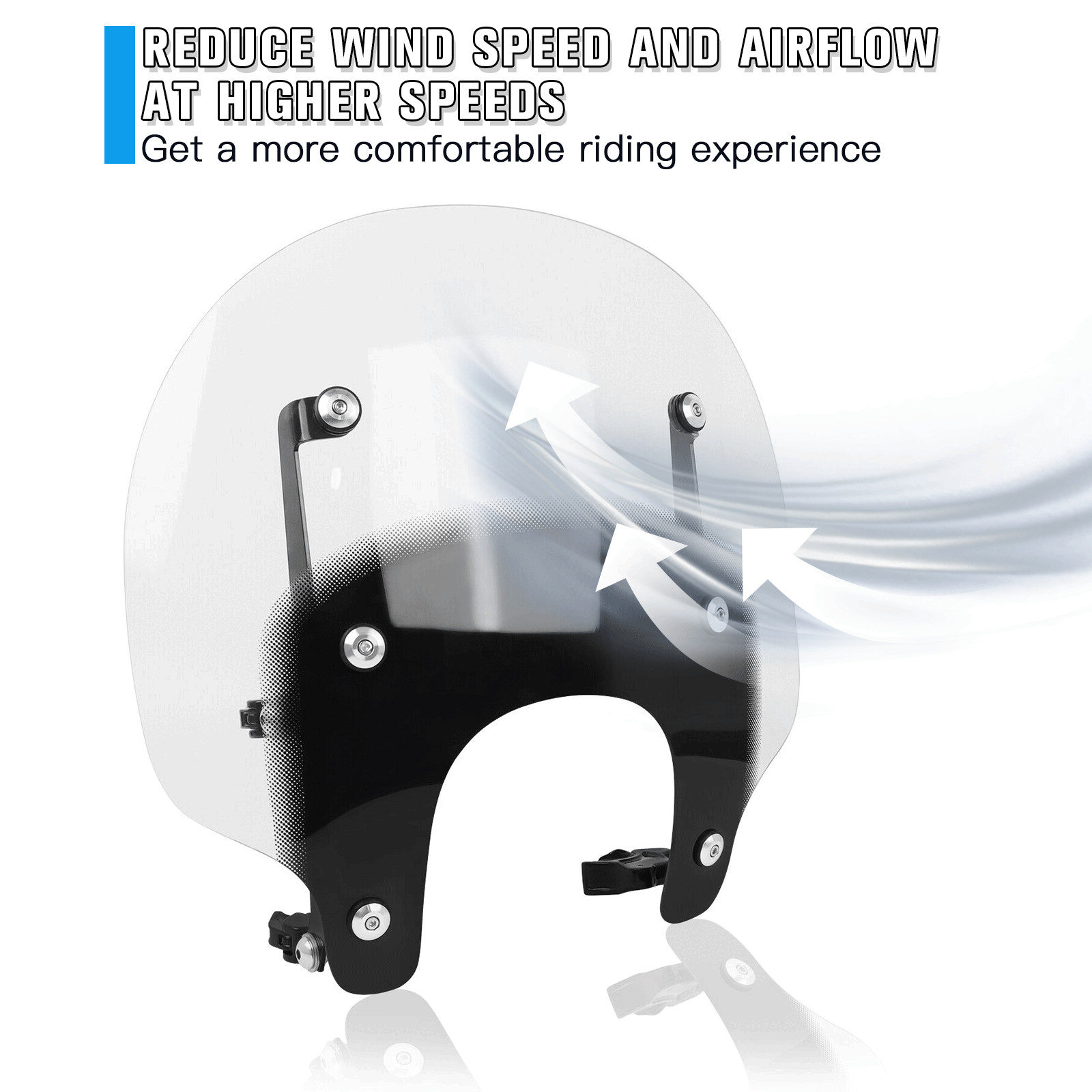Compatible With Harley Nightster RH975 2022-2024 Windshield w/Bracket Windscreen