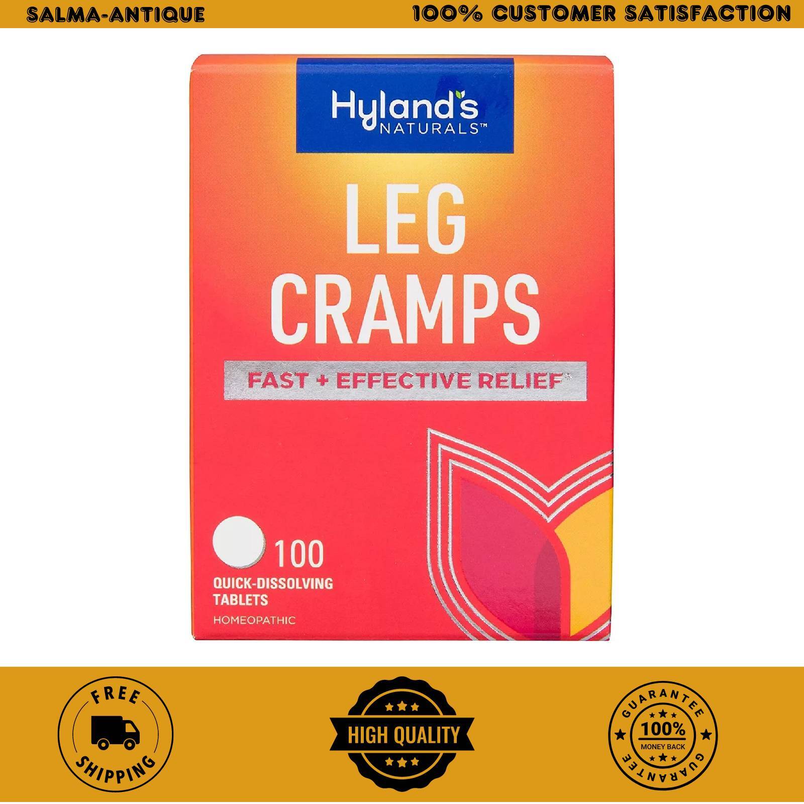 Leg Cramp Tablets by Hylands, Natural Relief of Calf, Leg and Foot Cramp, 100