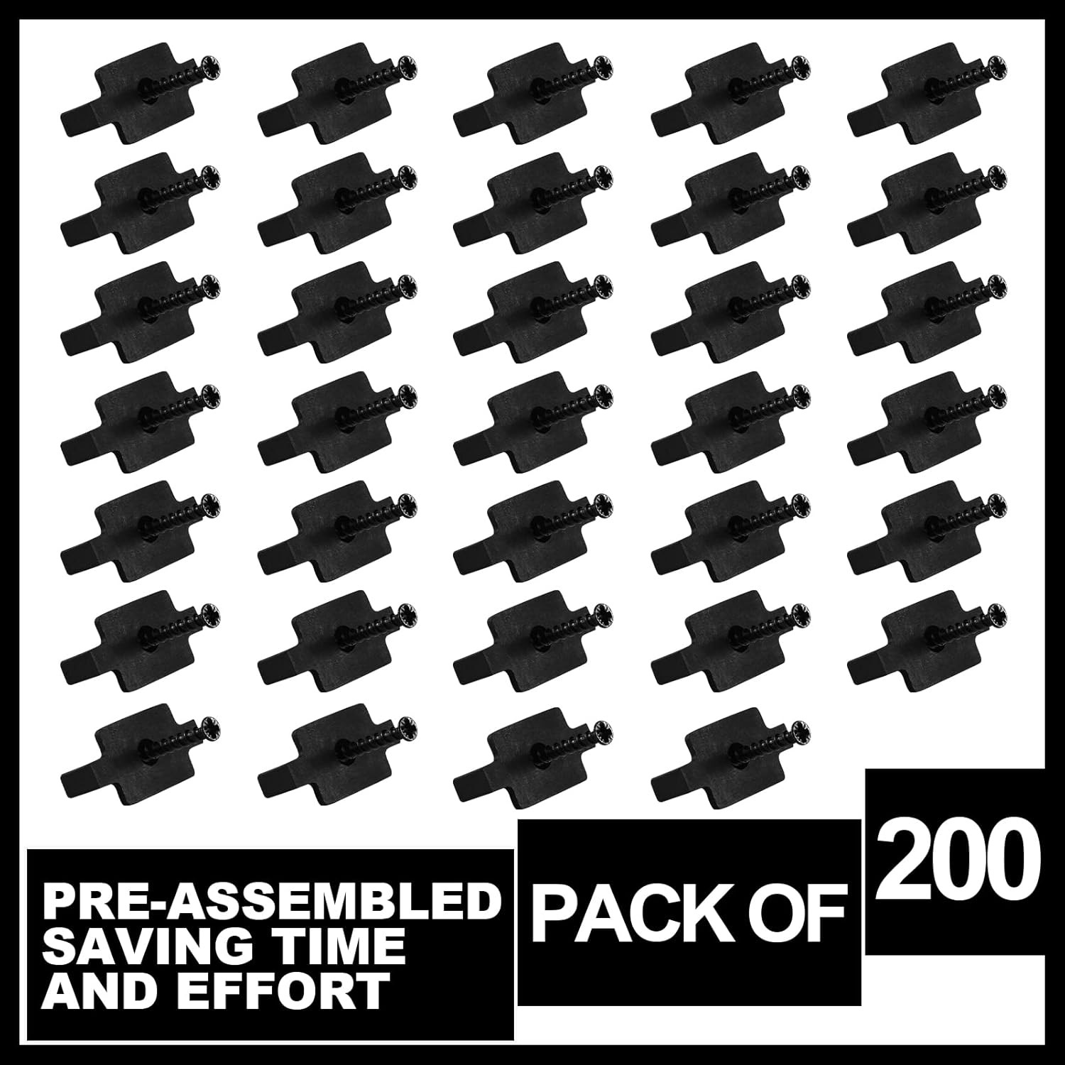 Hidden Fasteners Nylon Clips for Deck Fastening, Composite Decking Fasteners wit