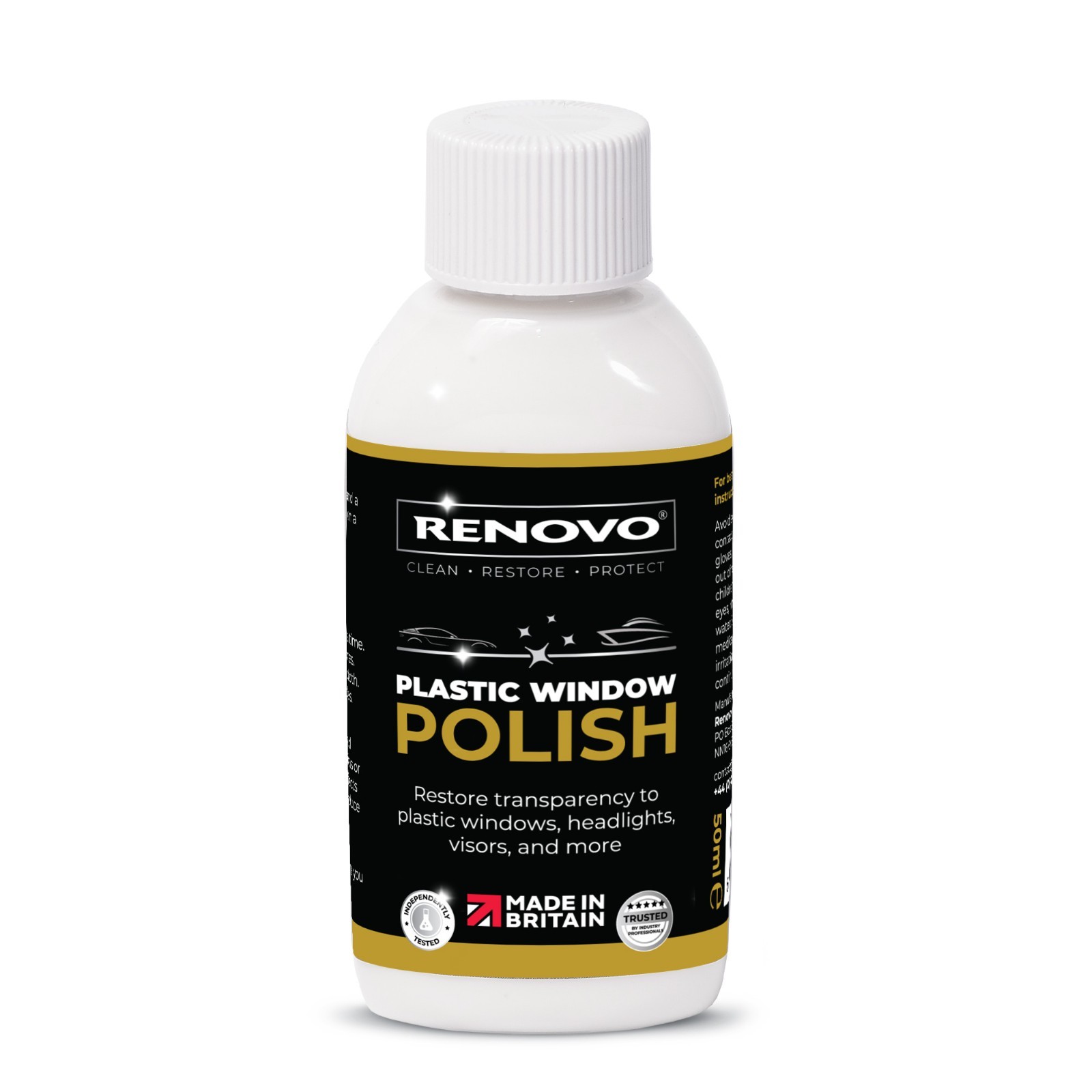 Renovo - Plastic Window Polish - 50ml