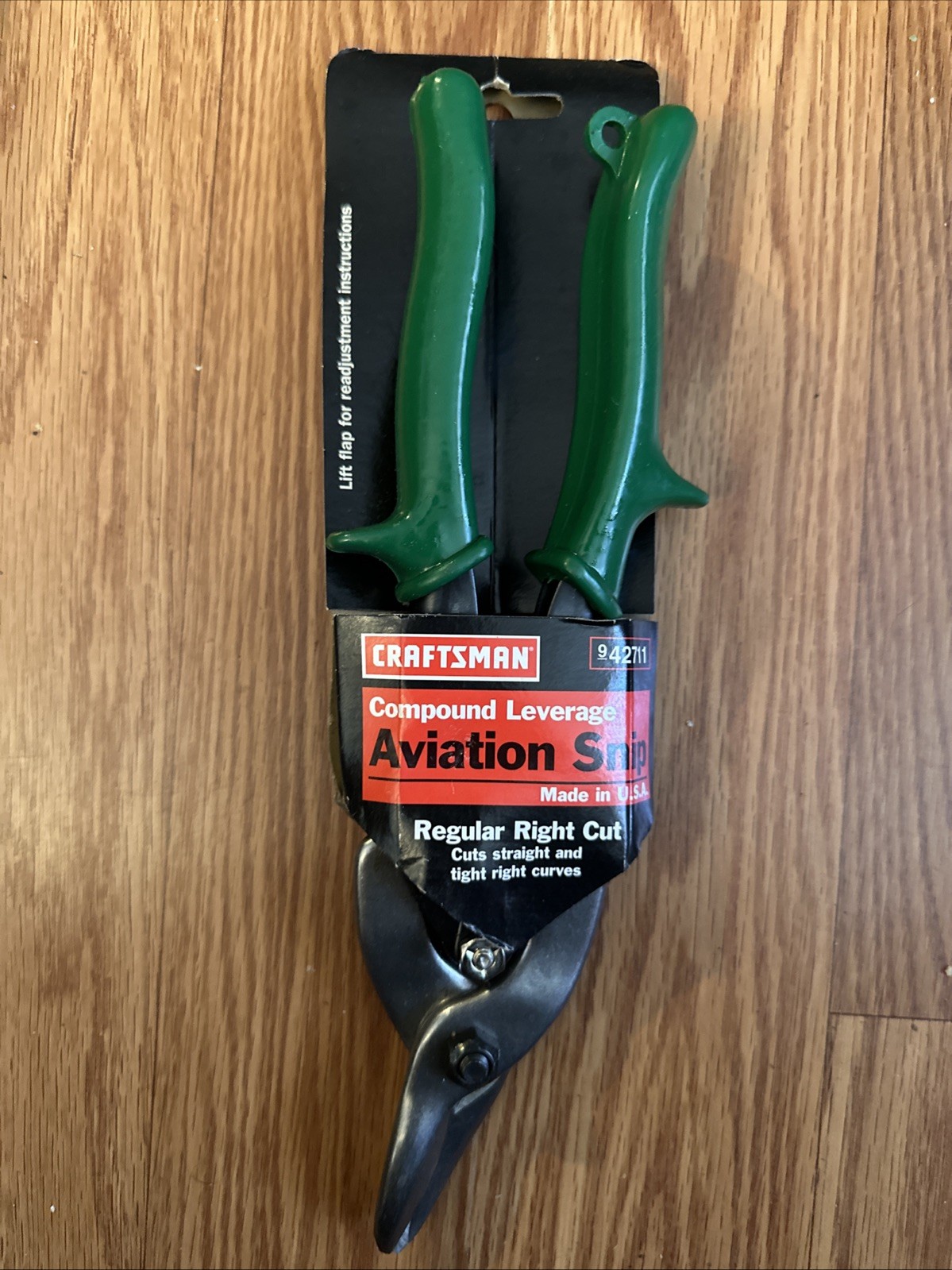 Vintage Craftsman 9-42711 USA Aviation Snips NOS Right Cut Compound Leverage